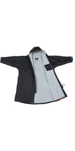 2021 Dryrobe Advance Long Sleeve Premium Outdoor Changing Robe /  Poncho DR104 - Black / Grey
